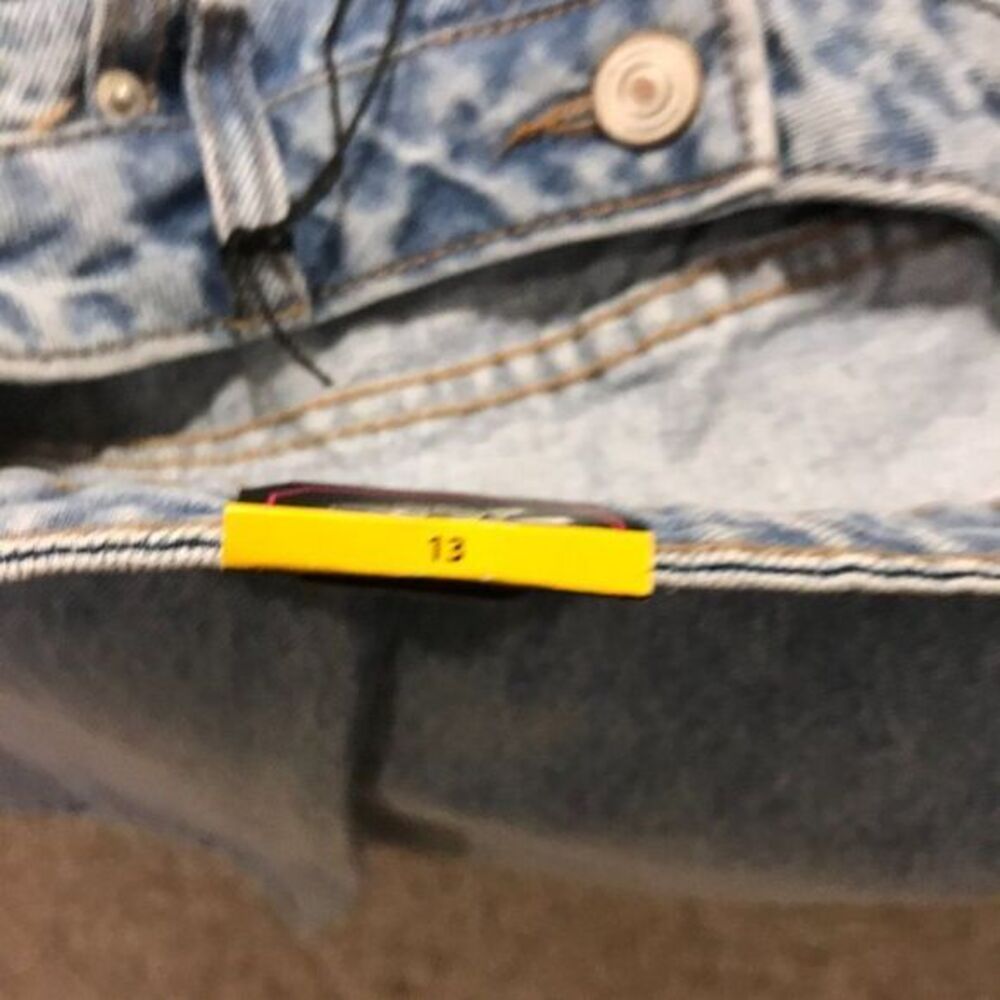 No Boundaries Super High Rise Straight distrerssed jeans size 13 nwt - Picture 5 of 7